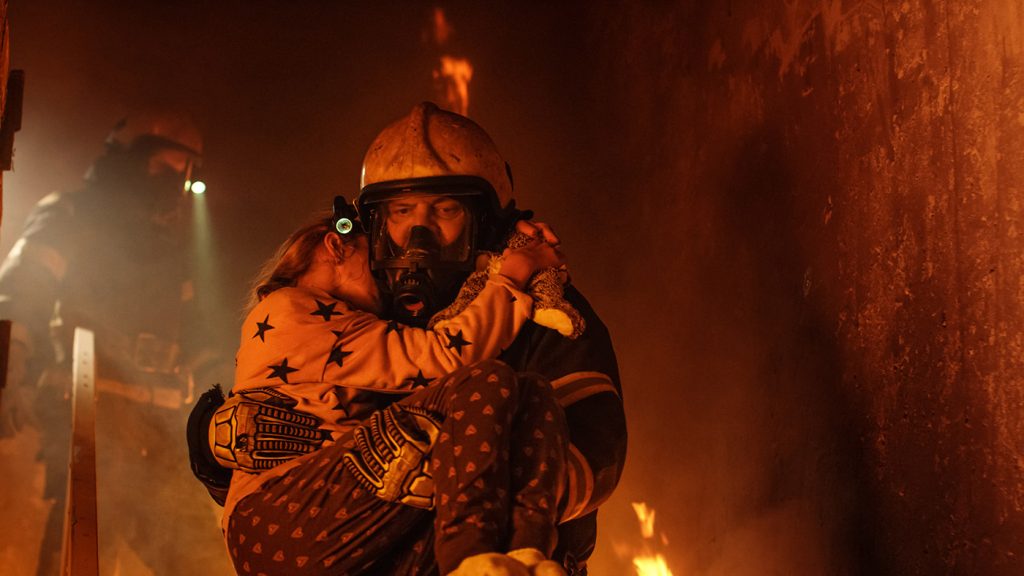 Fireman Saves Child